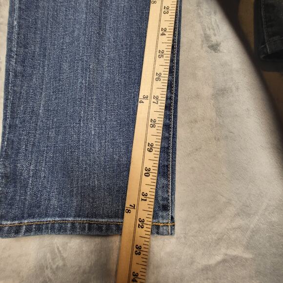 Lucky Brand Jeans Mens 36x32 Blue 121 Heritage Slim Straight Distressed Denim - Picture 7 of 10